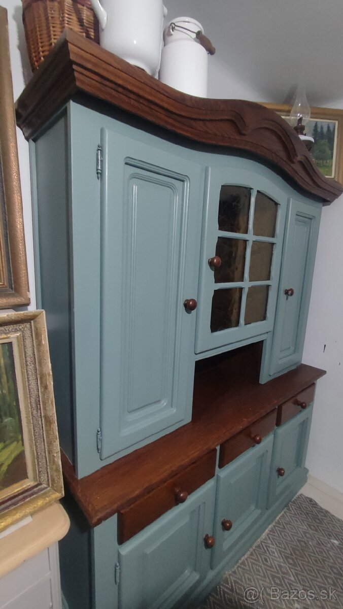 zrenovovany pribornik kredenc na chalupu - 3