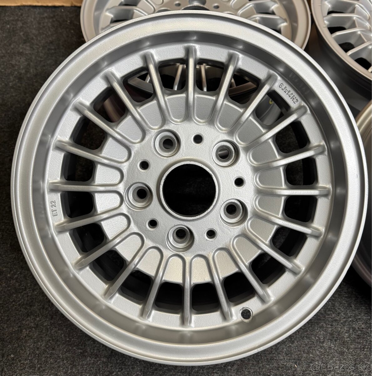 5x120 R14 Retro TRX pre BMW ET 22 strieborne. - 3