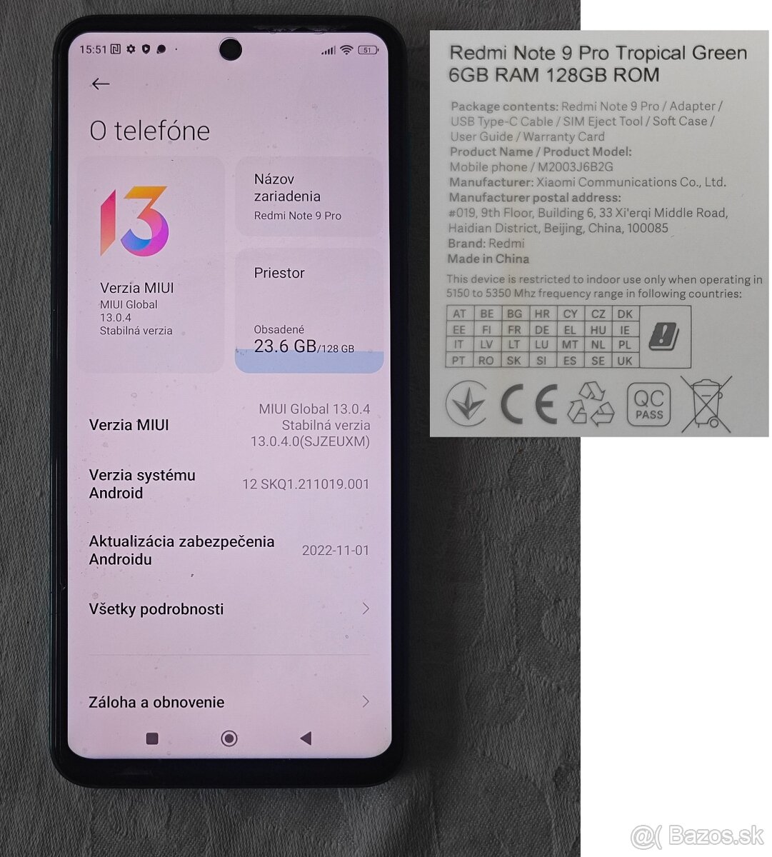 Mobil Xiaomi Redmi Note 9 Pro komplet a puzdro - 3