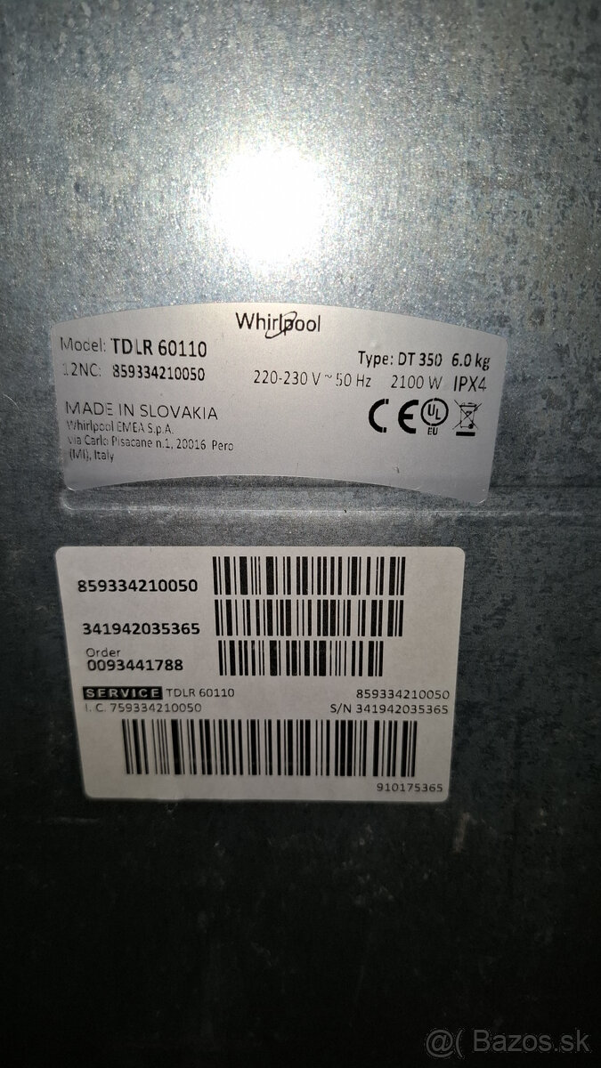 5-ročná Whirlpool TDLR 60110 - 3