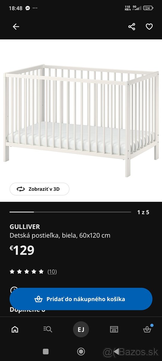 Detská postieľka IKEA Guliver - 3