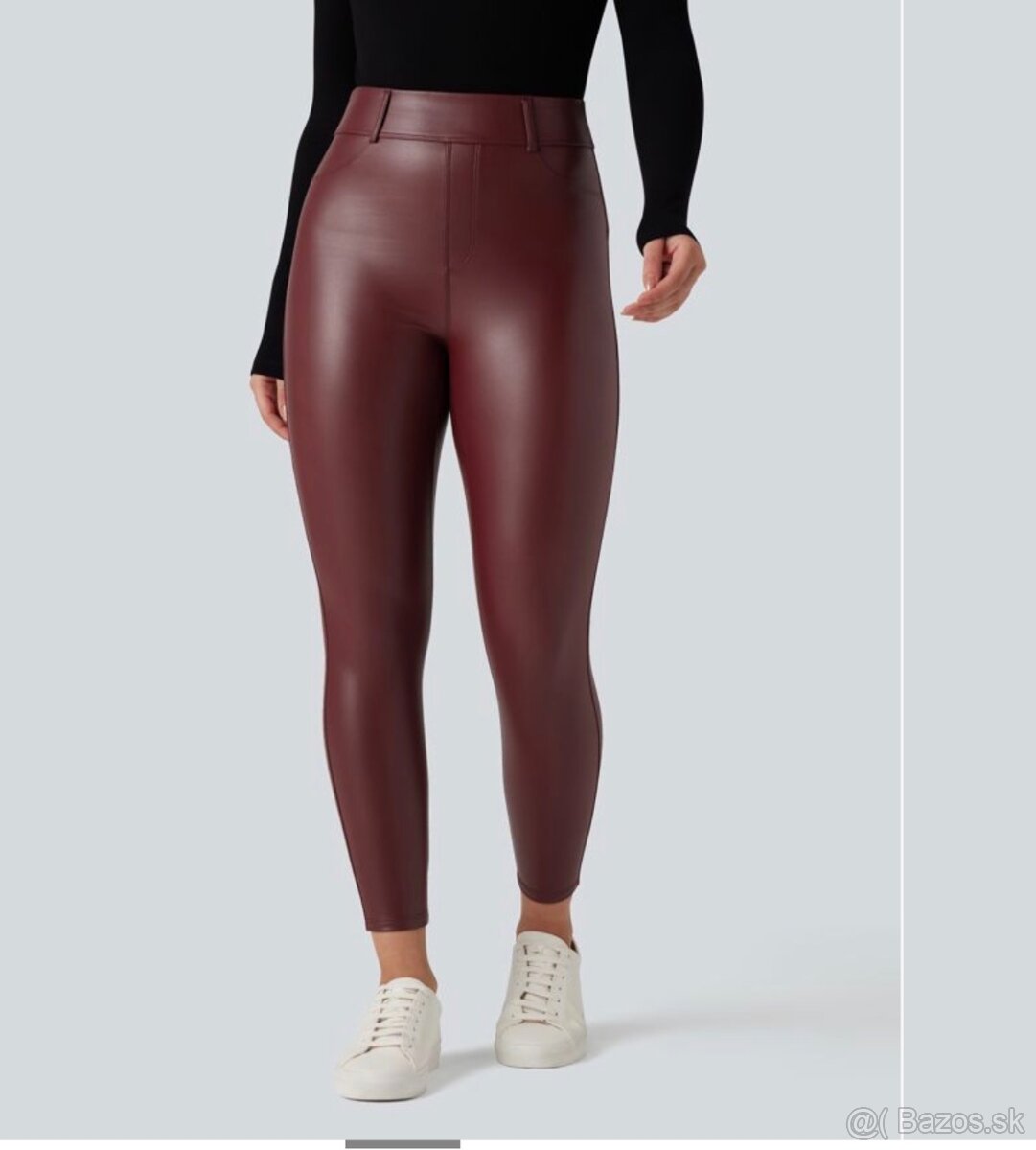 Koženkové nohavice - Halara - 3