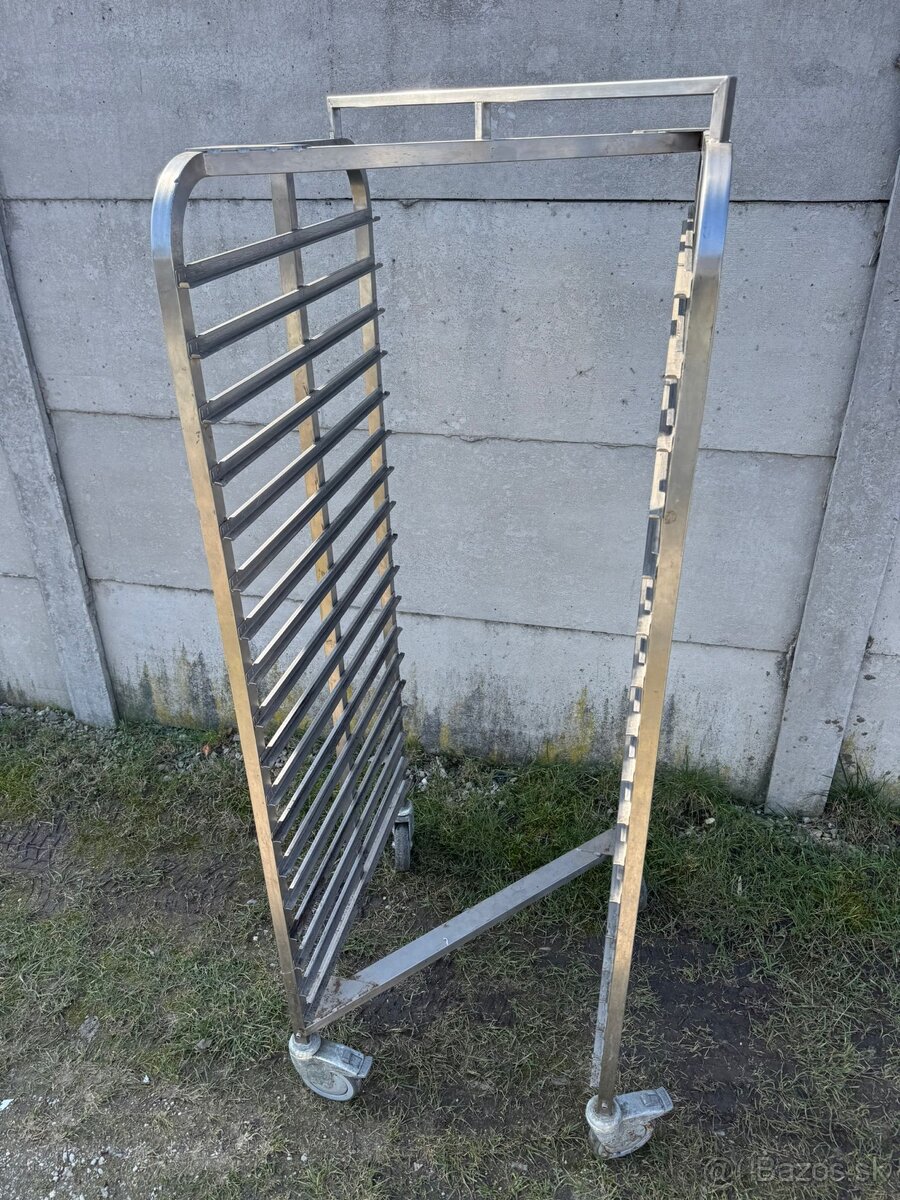 Nerezový prepravný vozík na plechy - 3