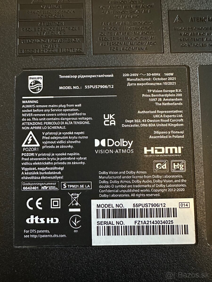 Philips 55” 4K Smart TV s Ambilight – 55PUS7906/12 - 3