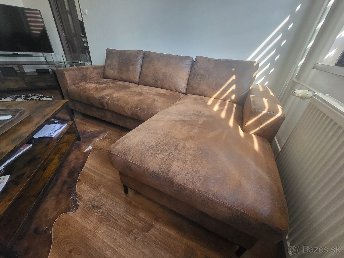 Kožená rohová sedačka - 3