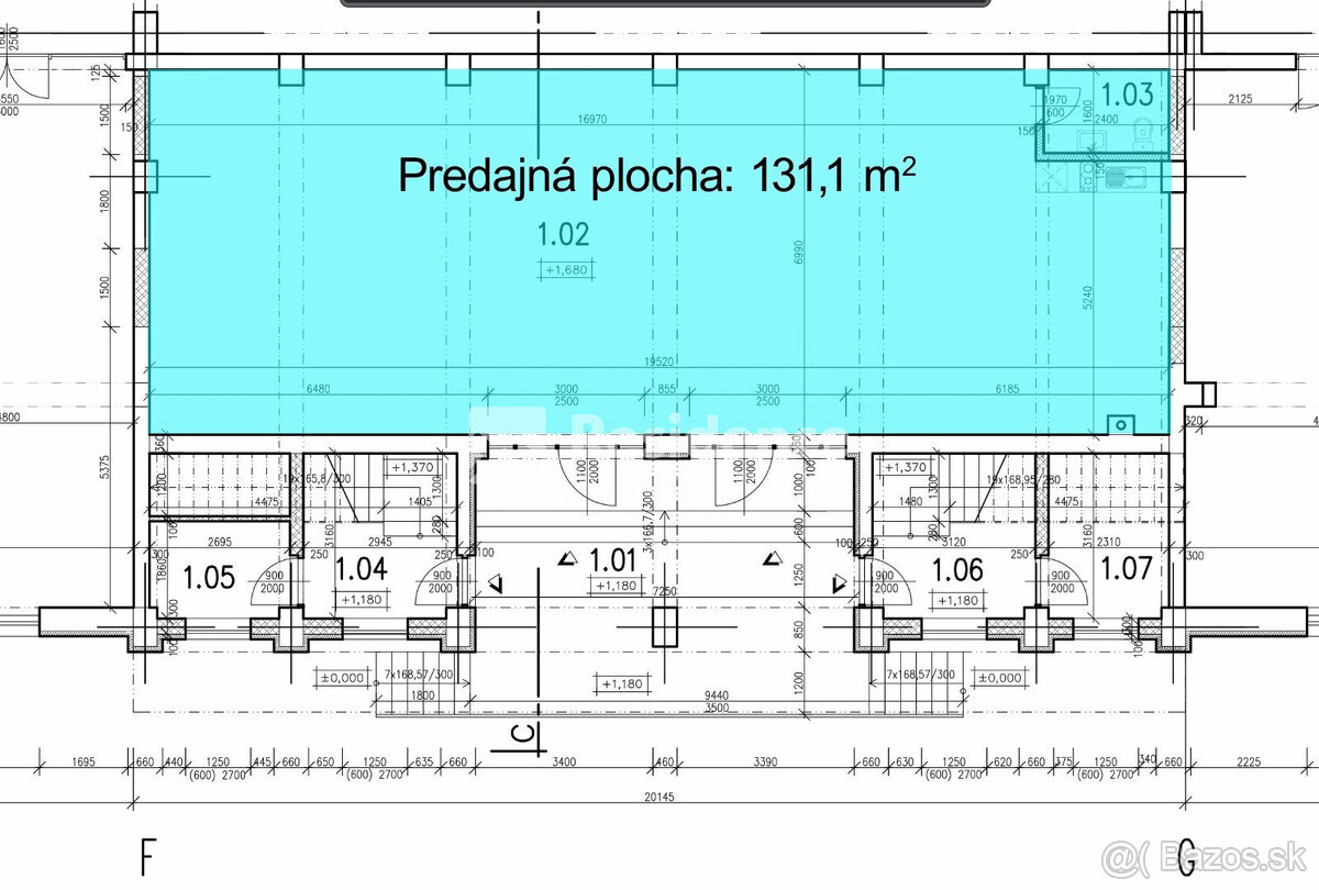 Obchodný priestor do nájmu, 131 m2 - 3