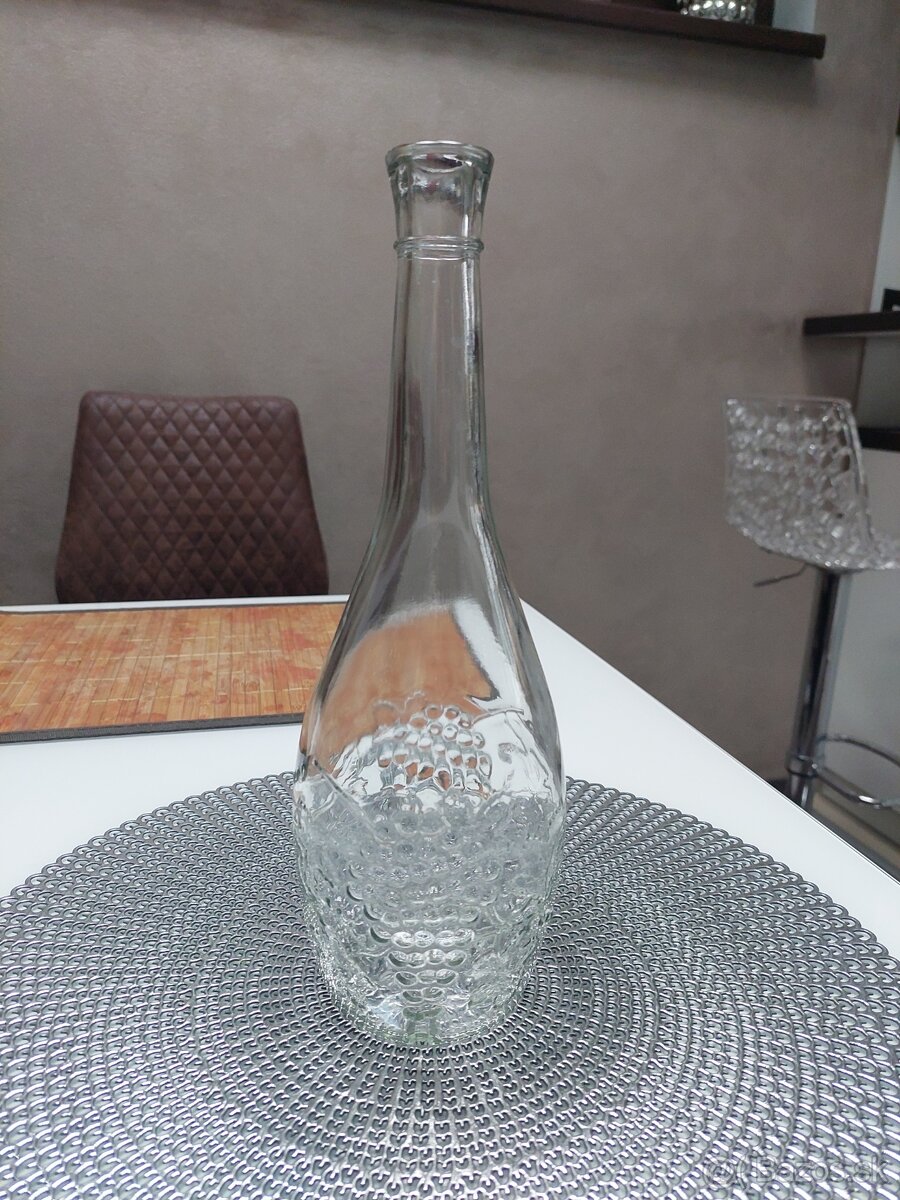 Mix skla- poháre,misky,flaše,svietniky - 3