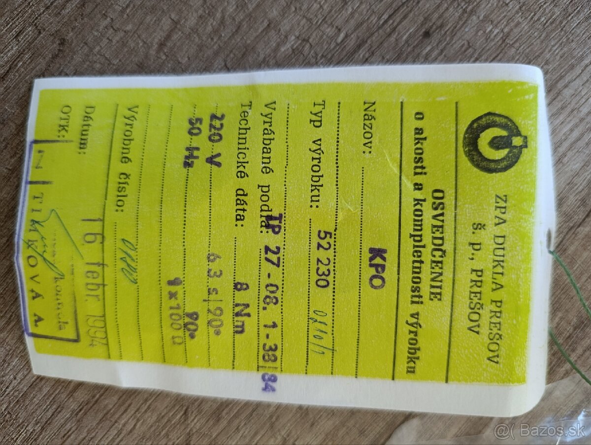 Servomotor KPO 52 230 (2ks) - 3