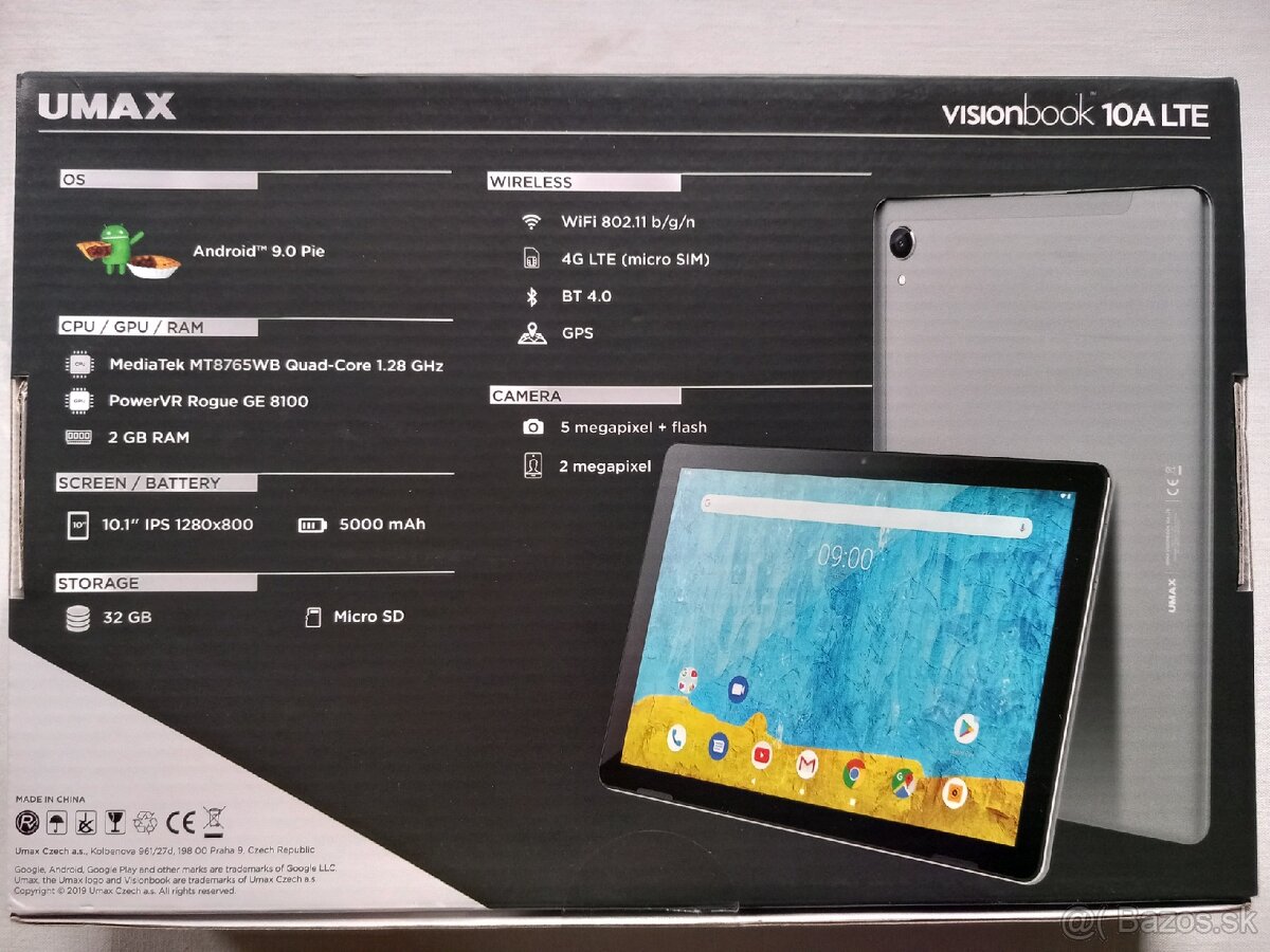 Predám tablet Umax 10,1" 4G LTE. - 3
