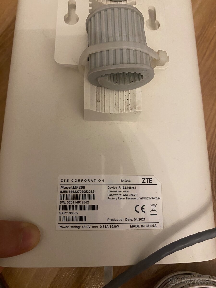 Modem / LTE 4G anténa ZTE MF268 + router - 3