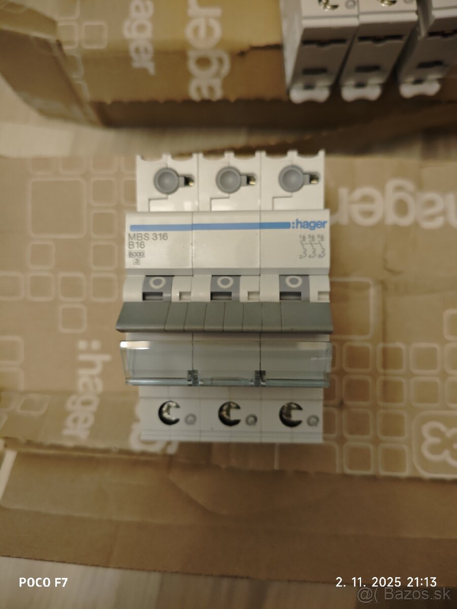 Elektroinštalačný materiál značky Hager - 3