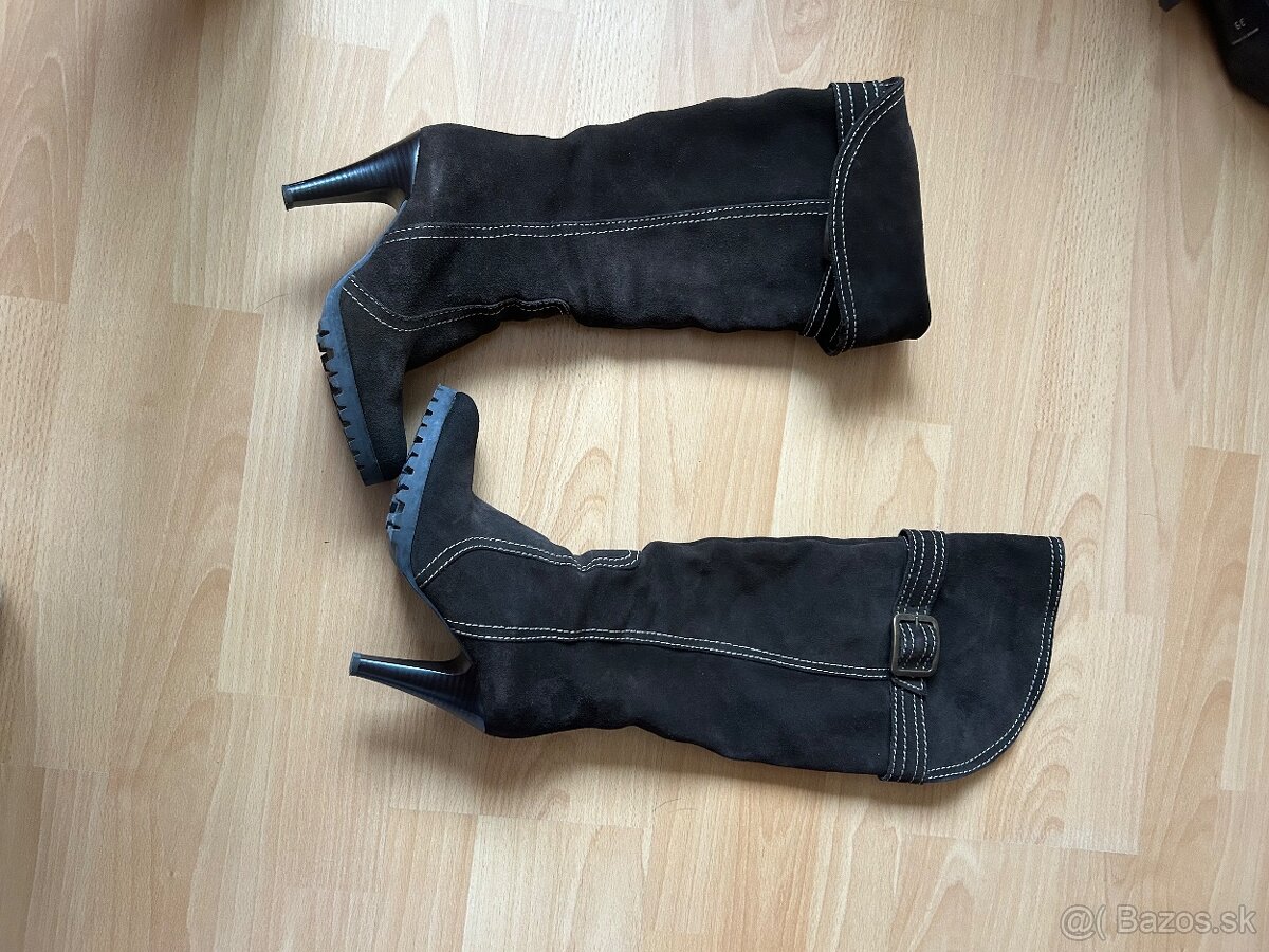 Čierne čižmy talianskej značky Bagatt, v. 38 - 3