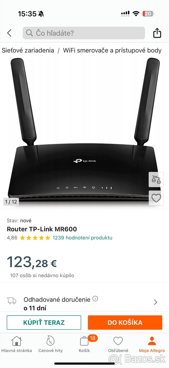 router TP-Link Archer MR600 (AC1200, 4G+ LTE Wi - 3