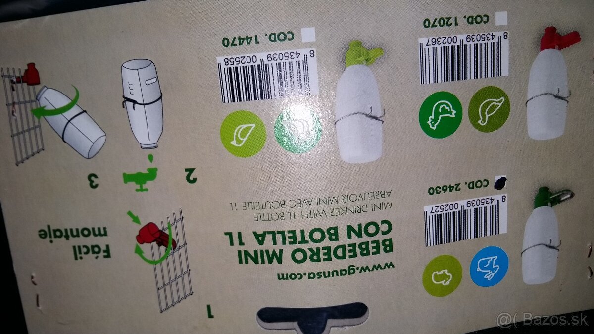 Predám napájačky pre zajace NOVE - 3