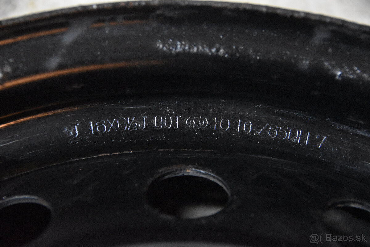 Plechové disky R16 5x114,3 6,5J + puklice - 3