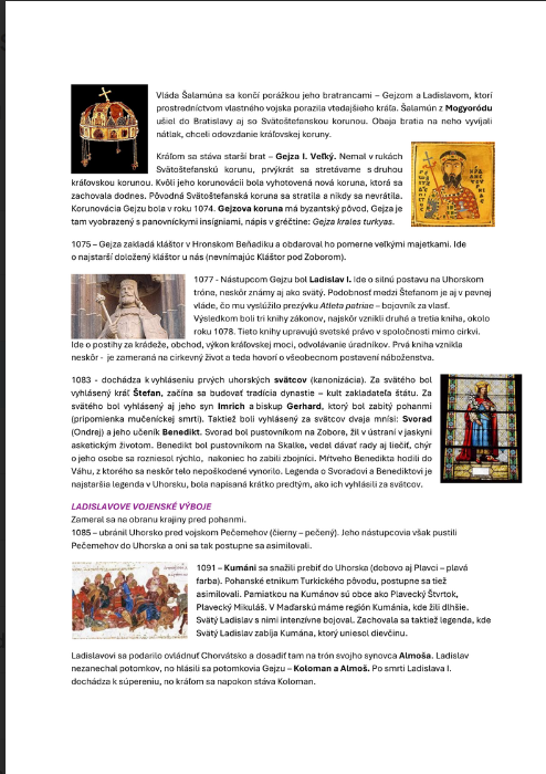 Dejiny Slovenska v stredoveku - spracované poznámky - 3