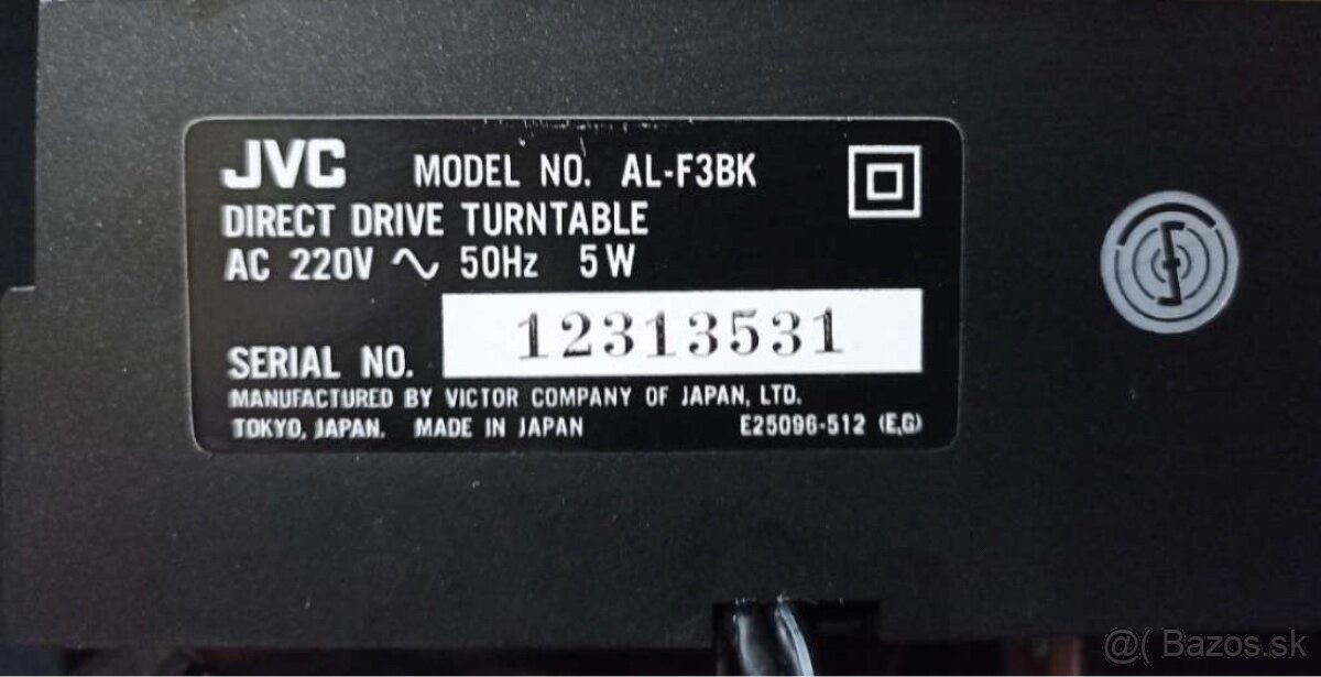 JVC Garmafon direct- drive plno automat AL-F3K - 3