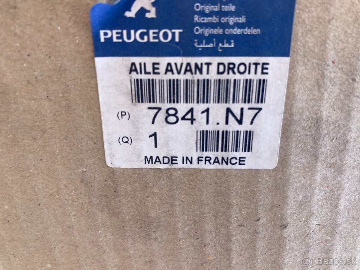 Blatník Peugeot 307, obj. č.: 7841.N7 - 3