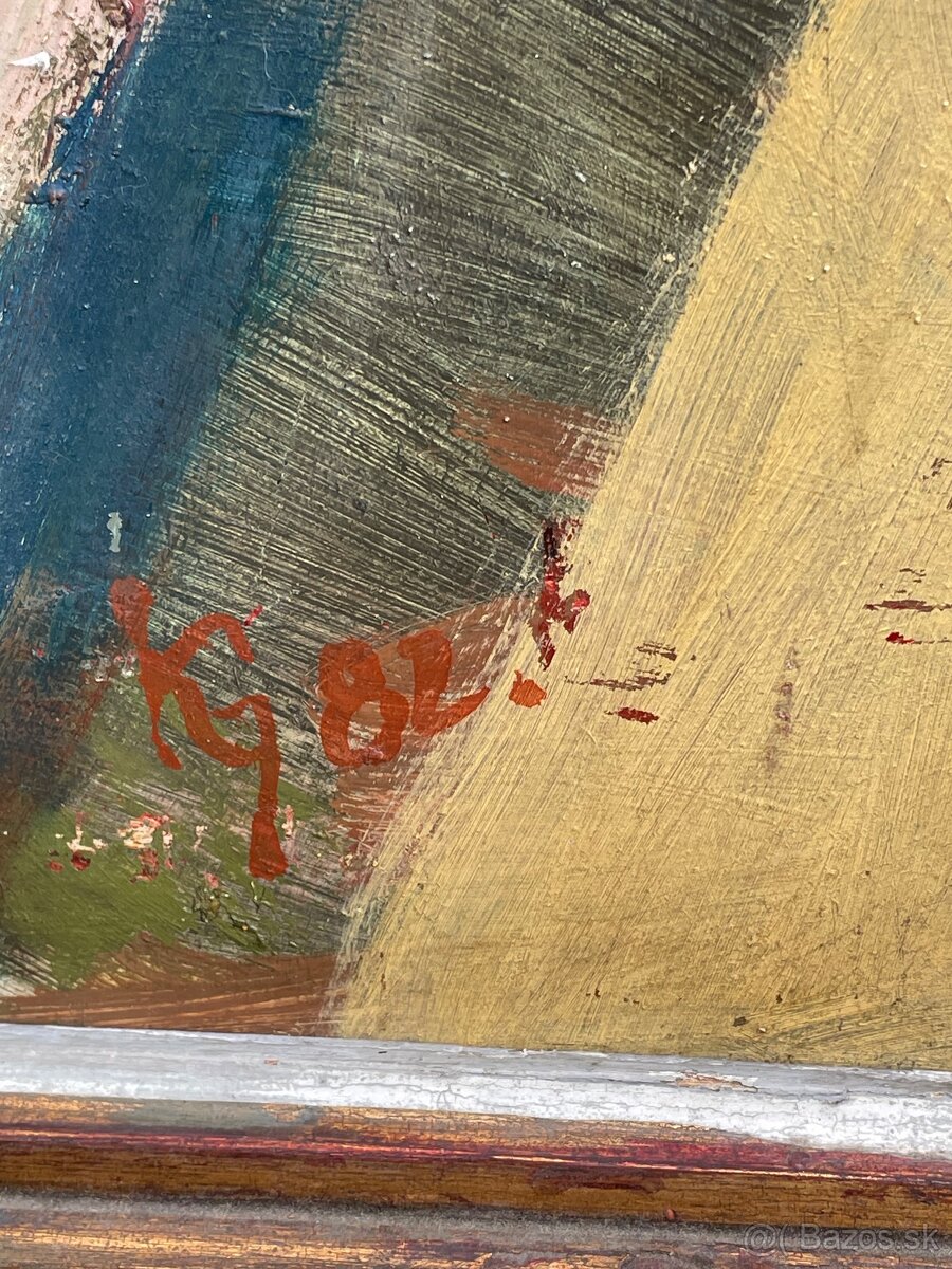 starý obraz abstrakt (veľký obraz ) - 3