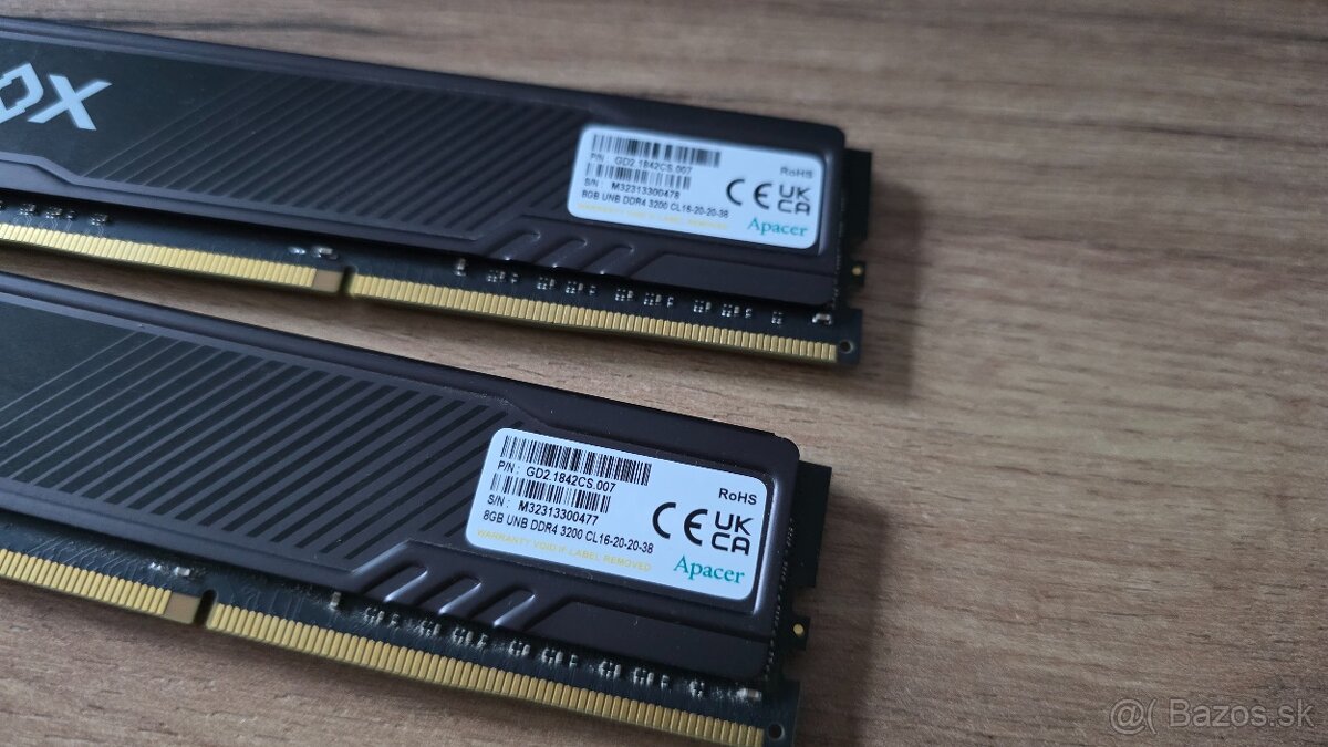 RAM Apacer NOX - DDR4 3200Mhz 16GB - 3