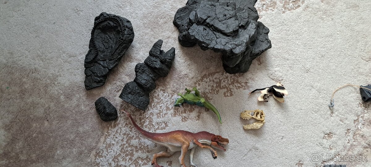 Súprava dinosaurov s jaskynou schleich - 3