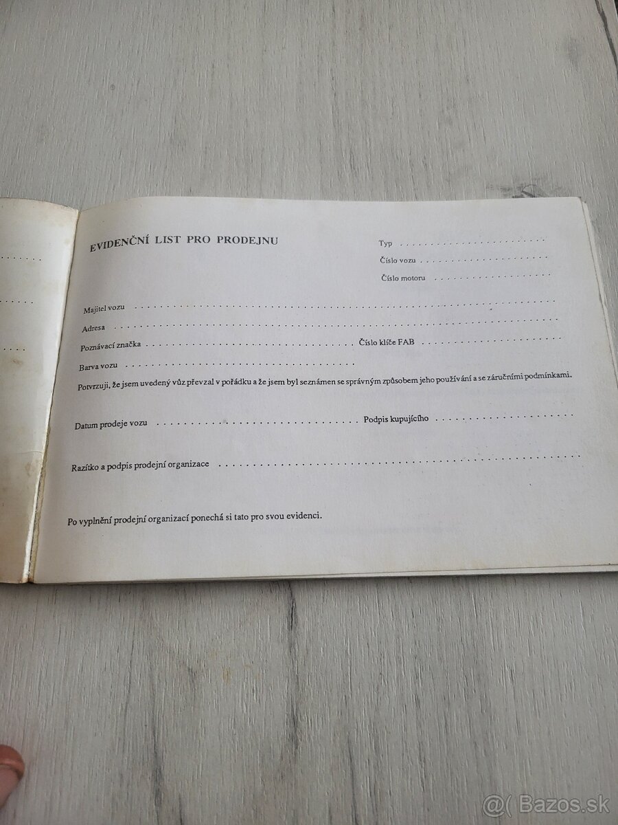 Škoda-pick-up návod k obsluze a údržbe, - 3