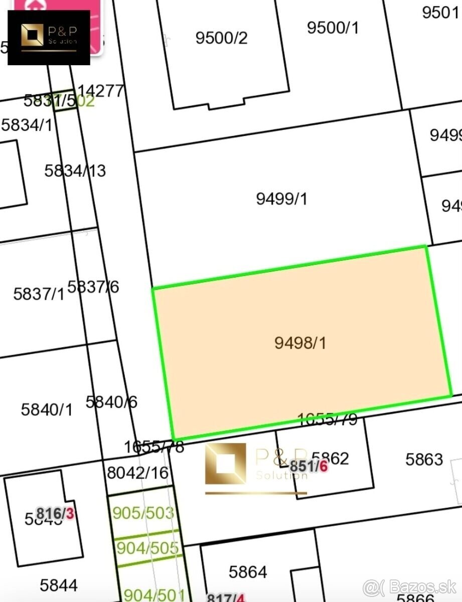 Na predaj rovinatý stavebný pozemok, Košice - Krásna - 3