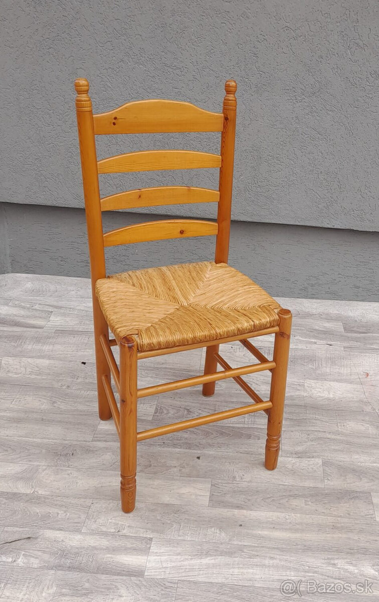 Set stoličiek s rebríkovými operadlami ( 4 ks ). - 3