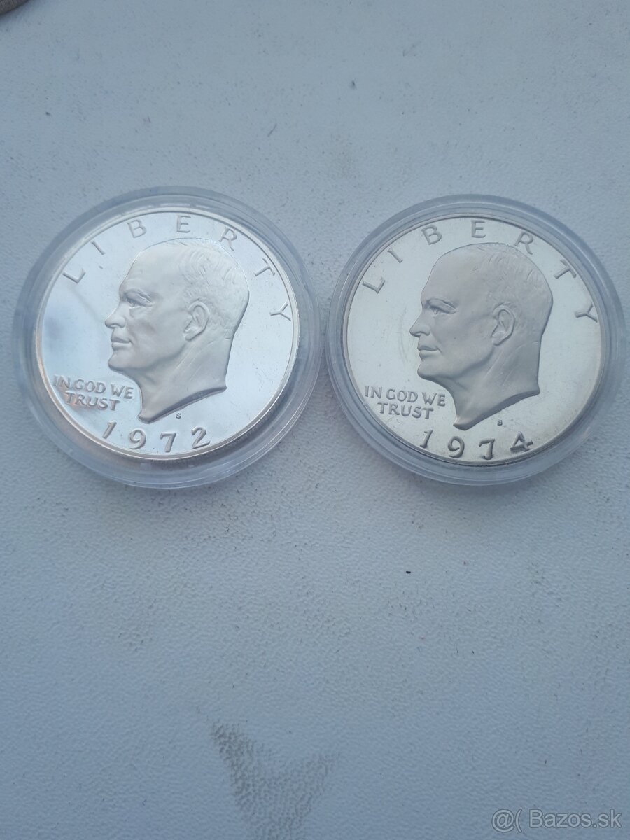 Strieborne dolare a mince USA. - 3