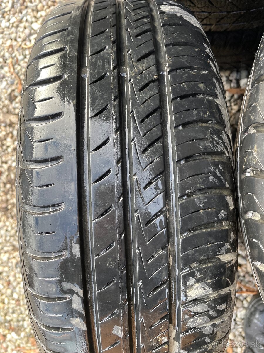 Plechové disky 5x100 R14 + pneu - 3