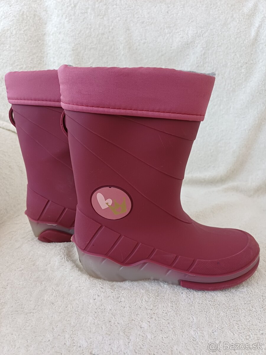 Dievčenské svietiace gumáky veľ. 28/29 - 3