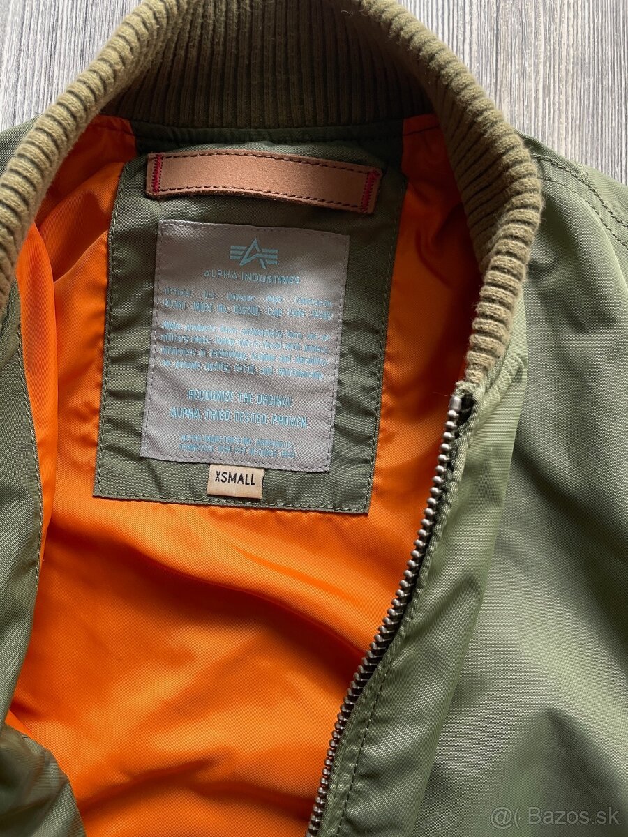 ALPHA INDUSTRIES ZELENÁ DÁMSKA VEĽKOSŤ -XS- - 3