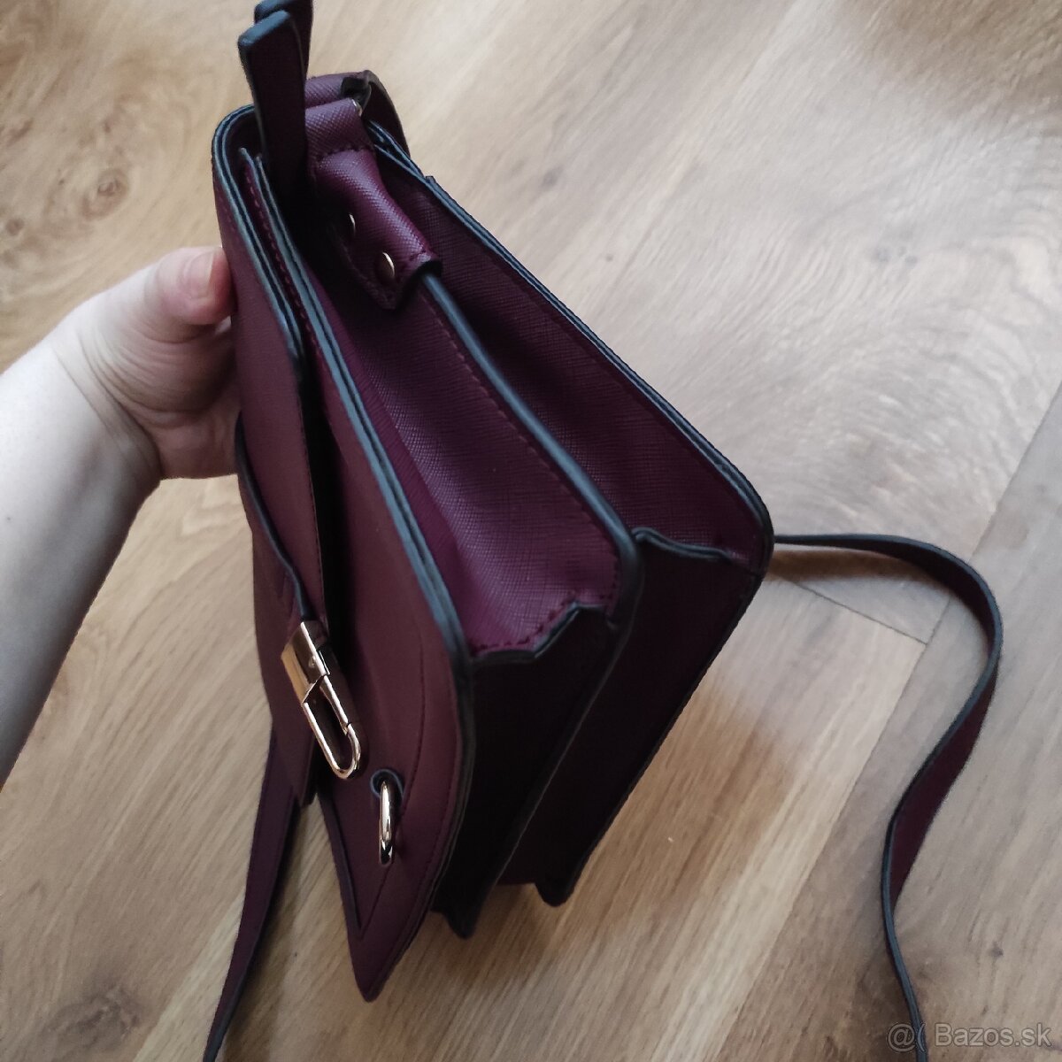 Crossbody kabelka bordová - 3