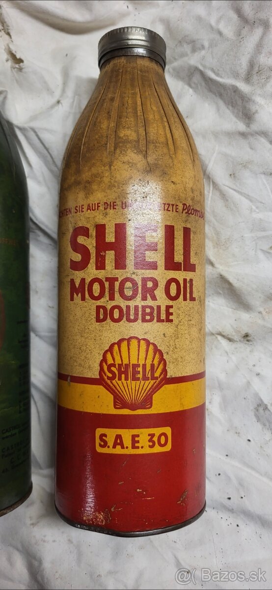 Shell,castroll. Wehrmacht.olej. Papirove plechovky - 3