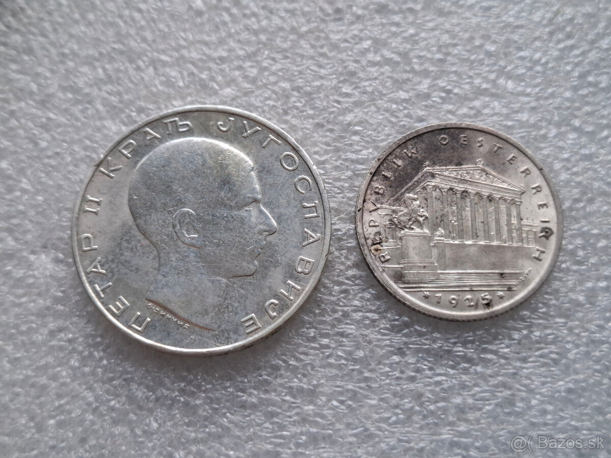 Stare strieborne mince Europa/svet - 3