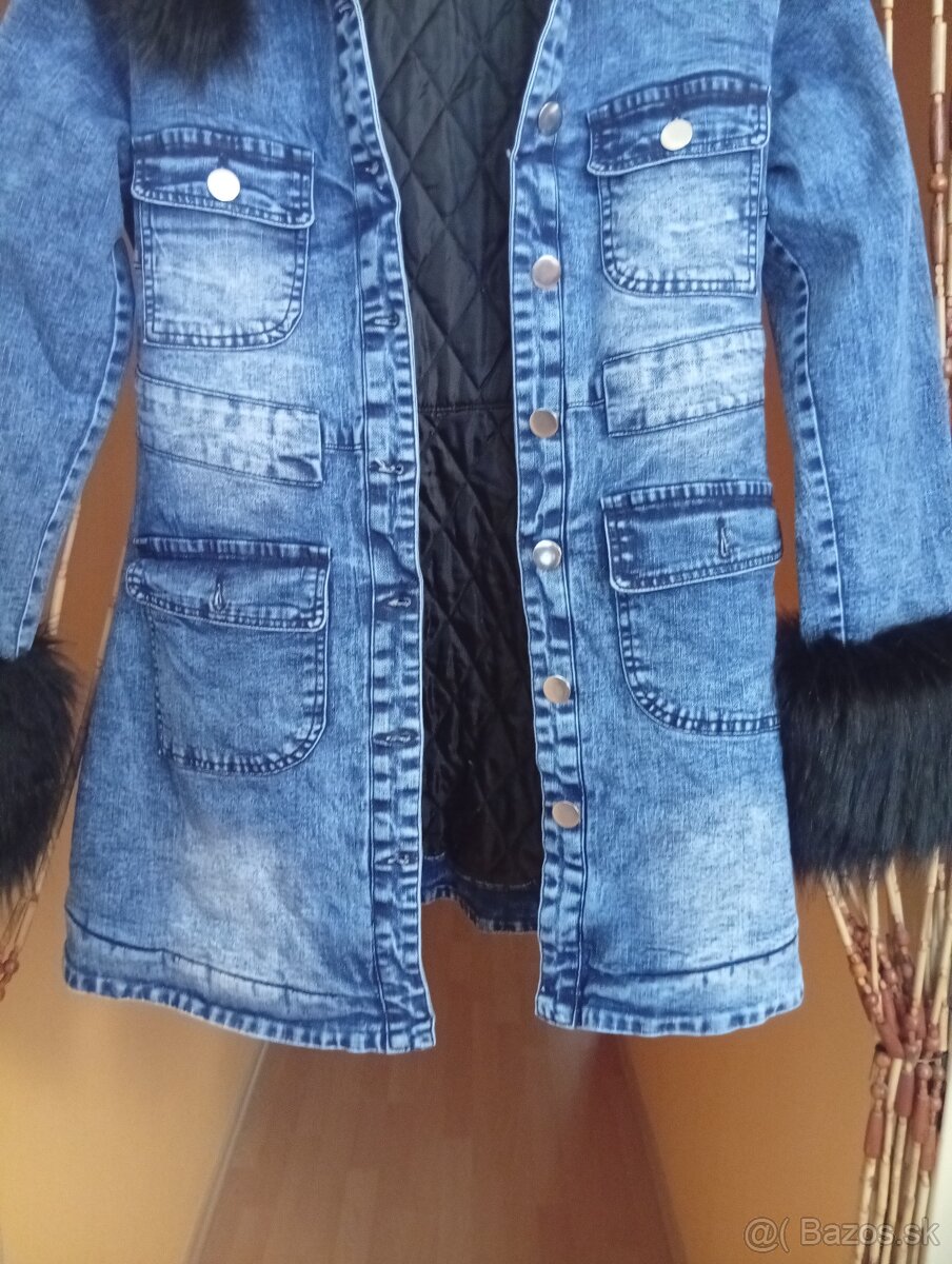 Krásny dámsky kabát jeseň/zima.plus darček - 3