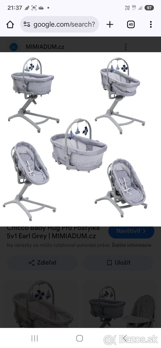 Postieľka/lehátko/stolička Baby Hug Pro Chicco - 3