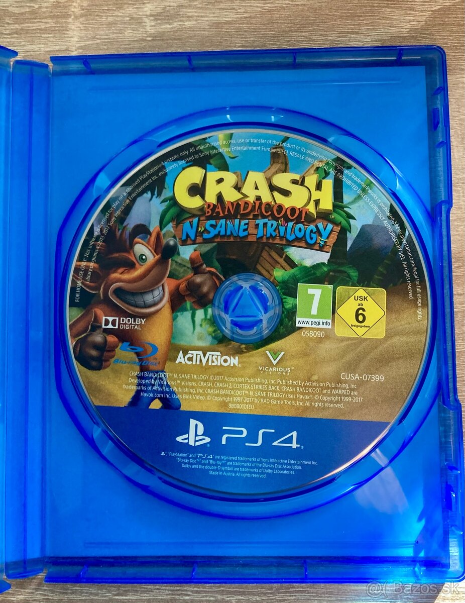 Crash Bandicoot N. Sane (nová, top stav) - 3