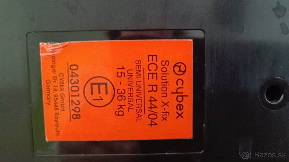 Unikátny produkt CYBEX Solution X-Fix 15 - 36 kg - 3