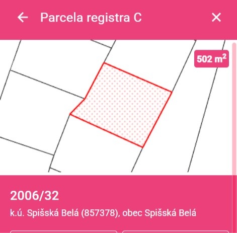 Zahradka 502 m2 - Spišská Belá - 3