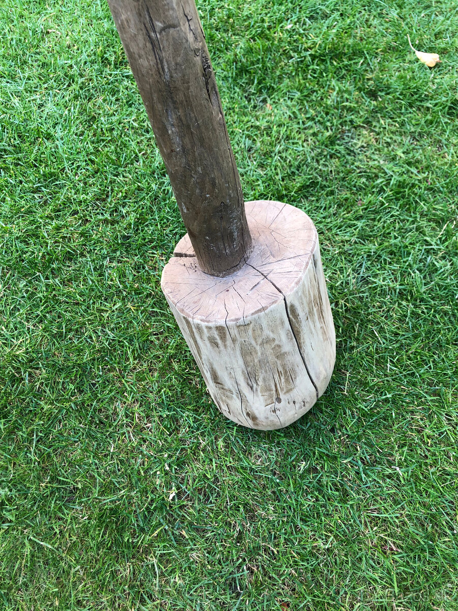 retro veľké drevené pučidlo - 3