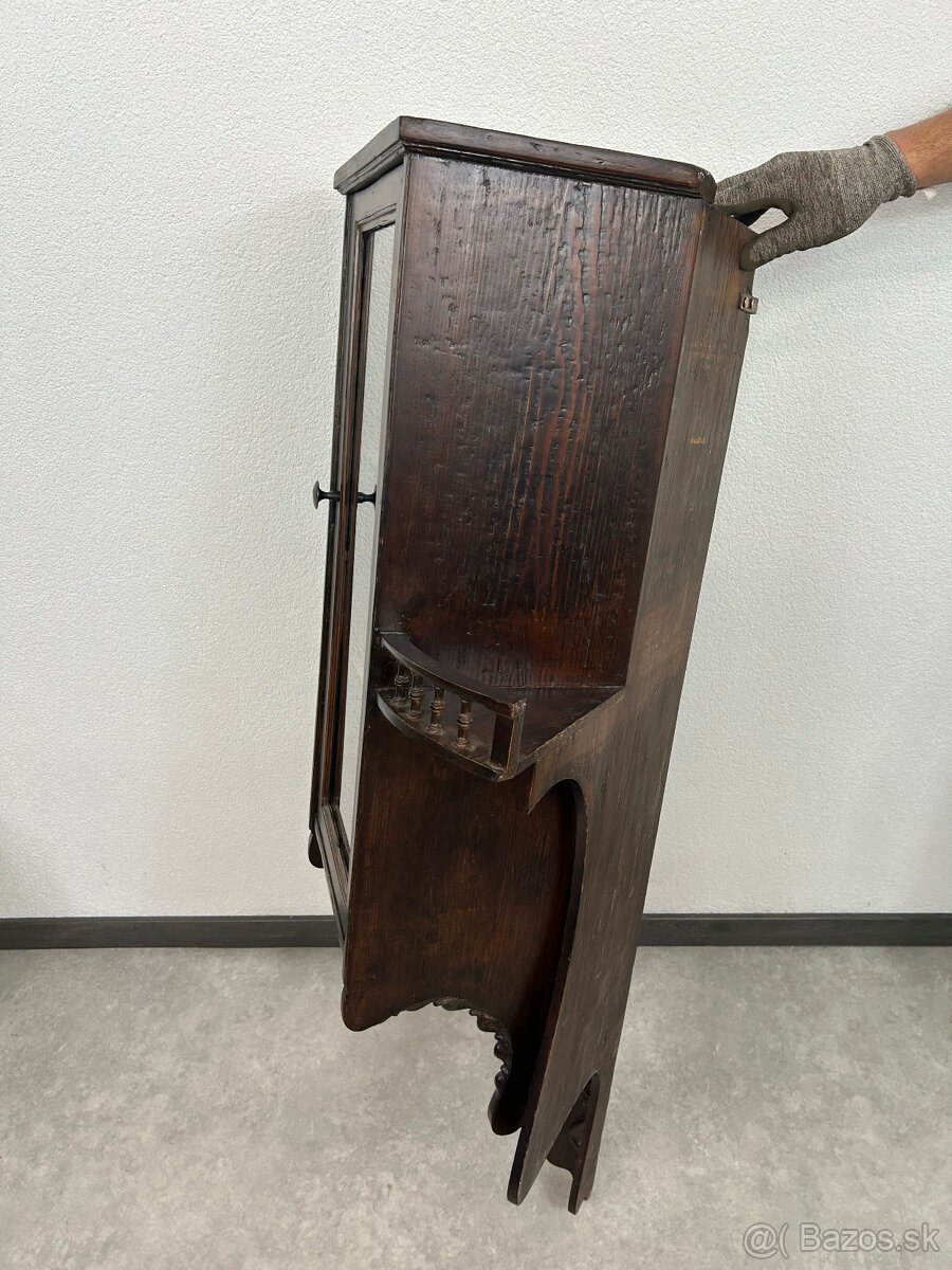 Presklená rohová skrinka - 3