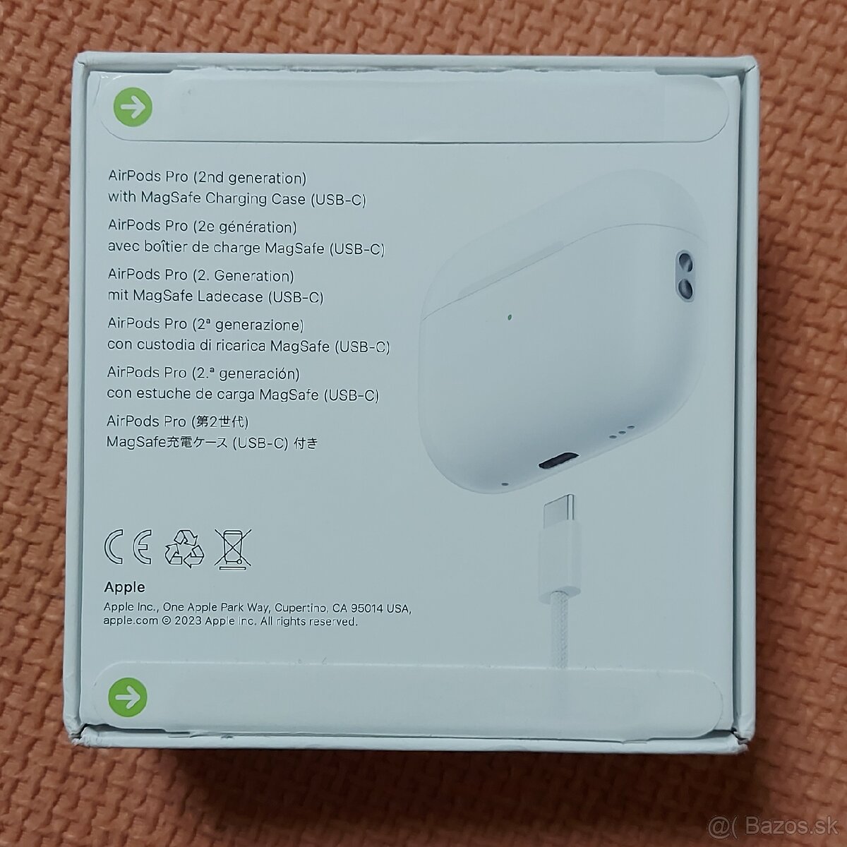 Apple Air Pods 2 (gen2) originál, nové - 3