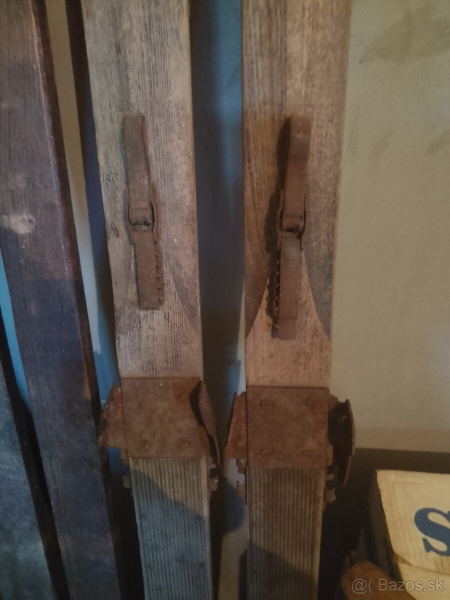 Staré drevené lyže - 3