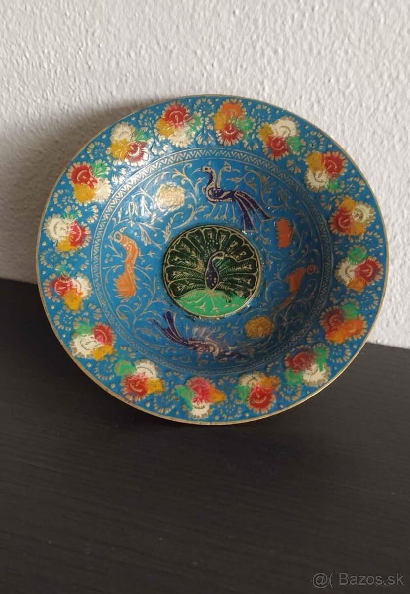 Predám zdobenú mosadznú misku - 3