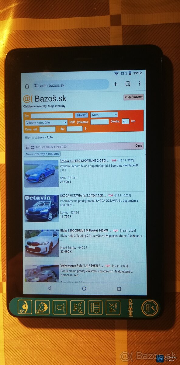 Tablet Alcatel - Android 8.1.0 - 3