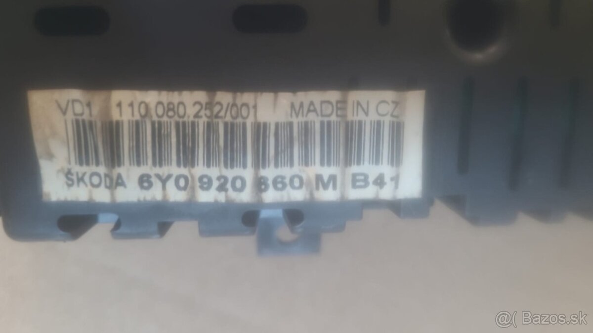 Budíky Škoda Fabia I 1.2 HTP - 3