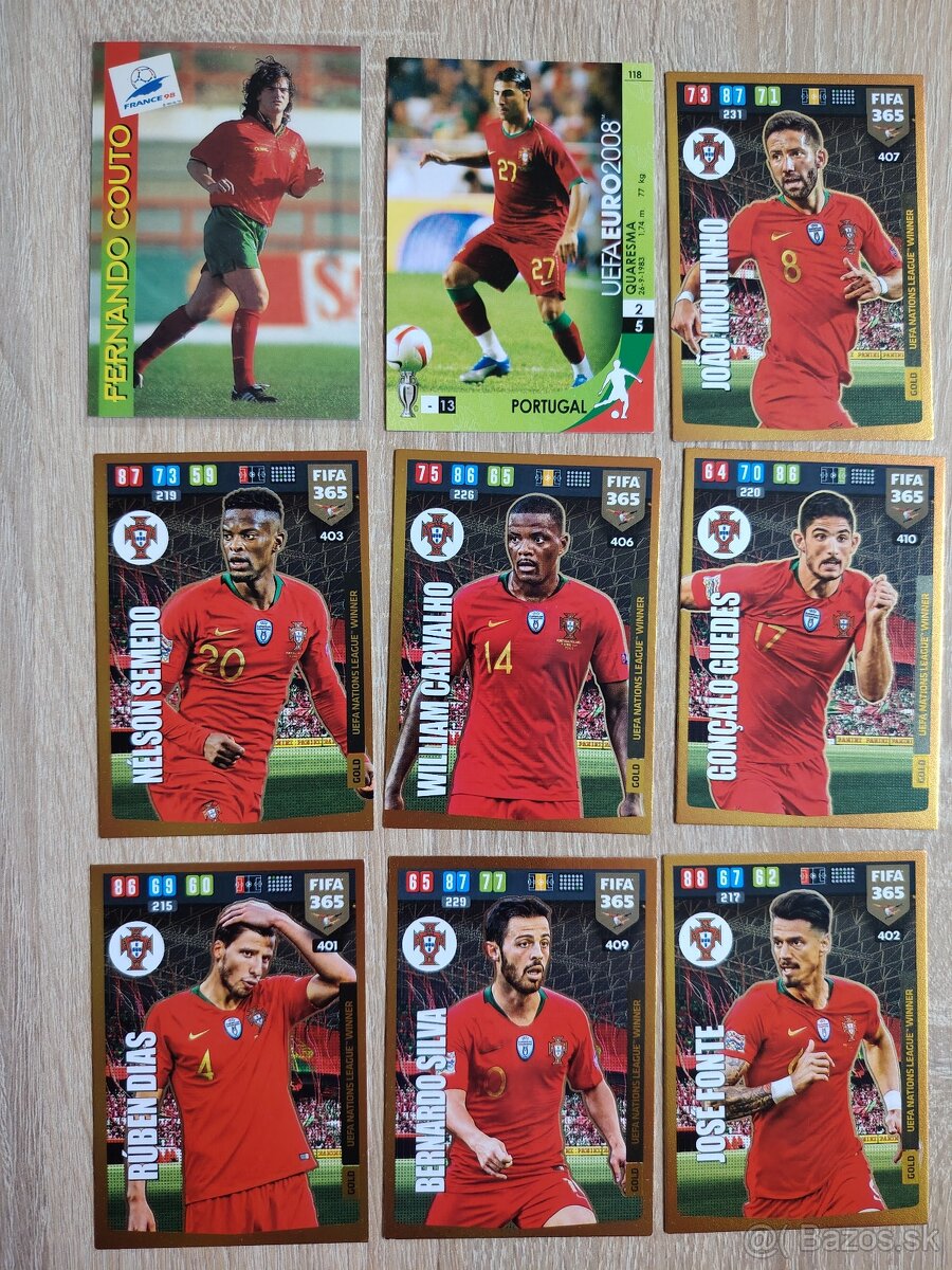 Portugalsko - futbalové kartičky - 3