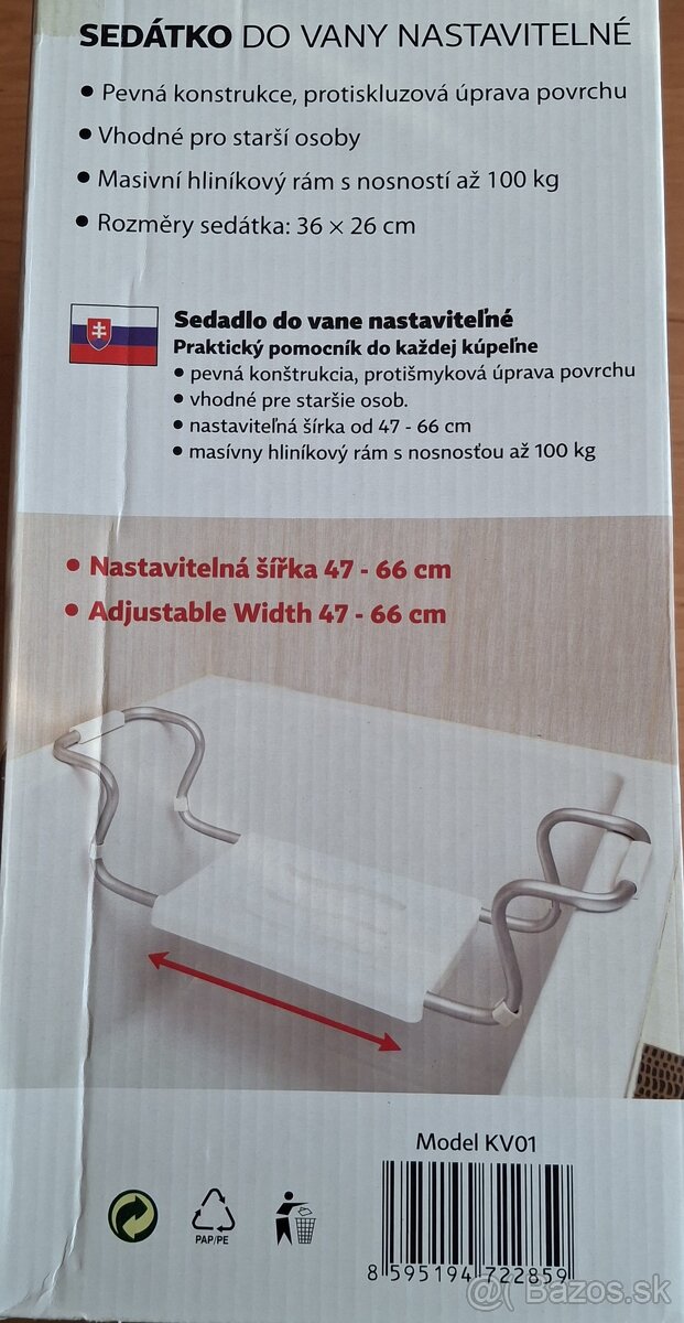 Sedačka na vaňu - nová 10 € - 3