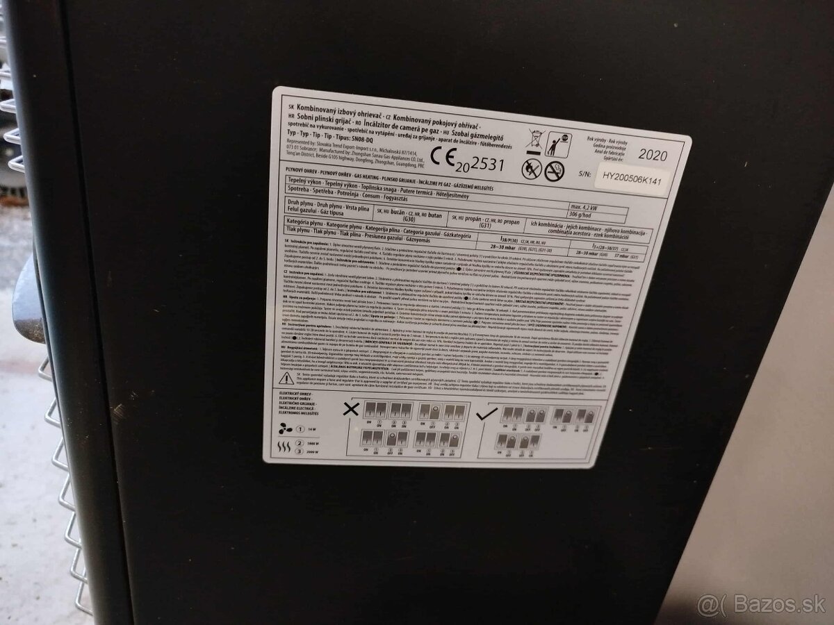 Plynový ohrievač STREND PRO SN08-DQ - 3